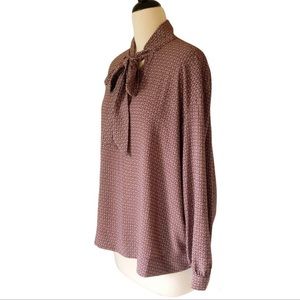 Rachel Zoe Retro Mod Tie-Neck Blouse